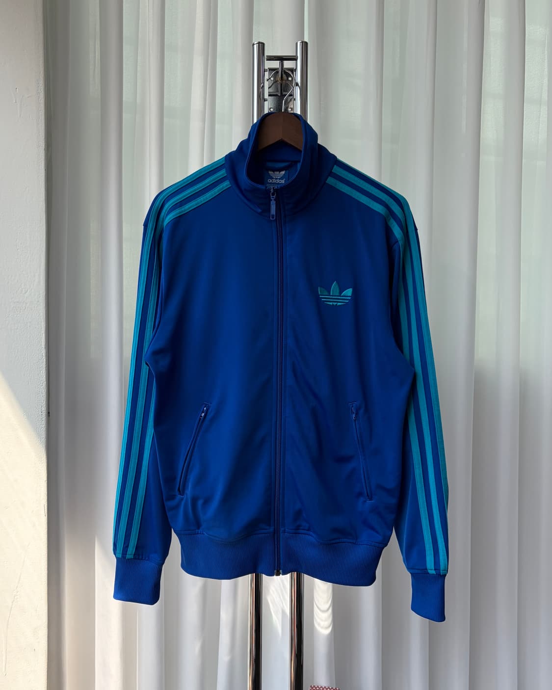 [M-L]아디다스 구형 파이어버드 블루 트랙탑 져지 상품이미지3