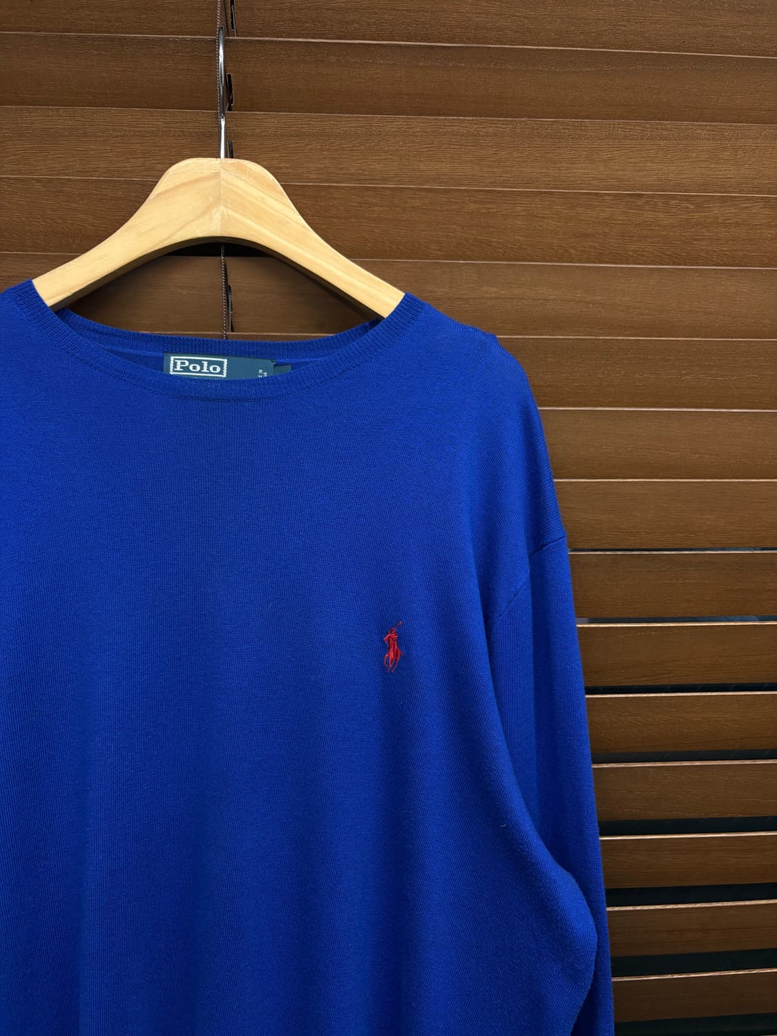 폴로 랄프로렌 피마코튼 블루 니트 상품이미지3