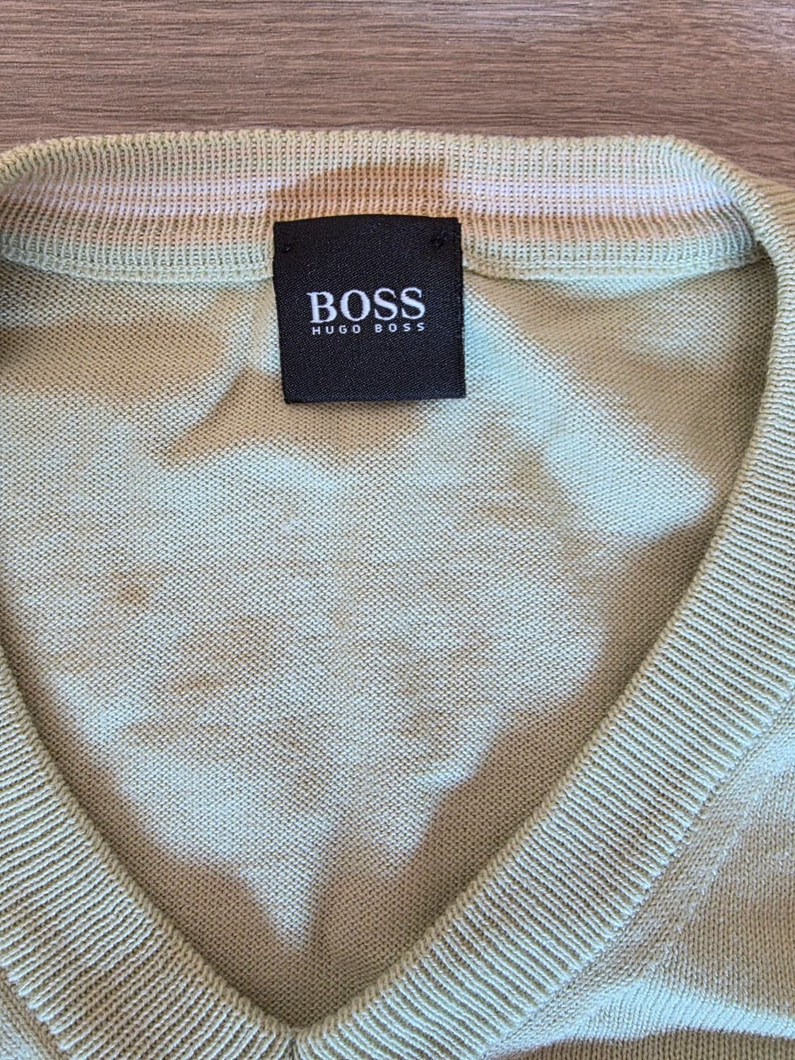 BOSS V넥 니트 멜론색 XL 상품이미지3