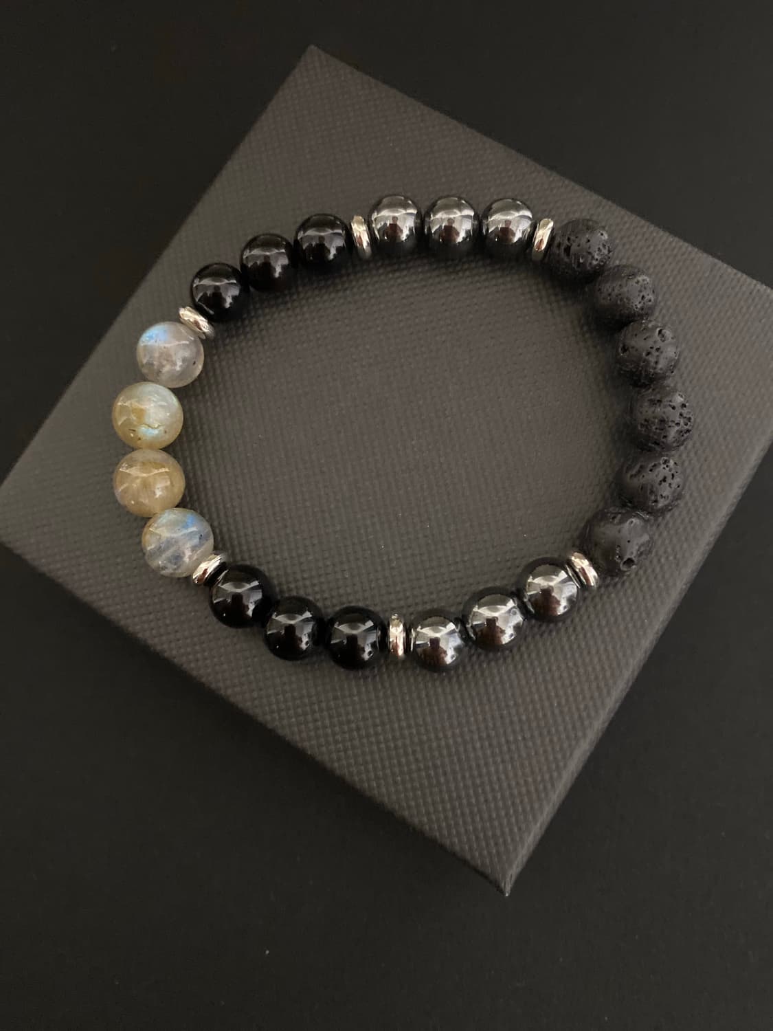 라브라도라이트 믹스 원석 팔찌 상품이미지3