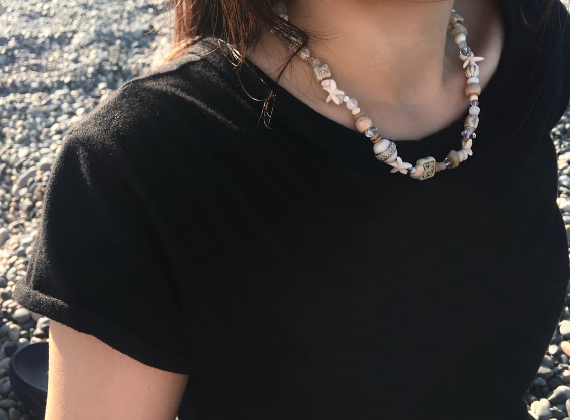 sand shells necklace 𓂃◌𓈒𓐍𓇼 𓂂 𓈒𓏸 상품이미지3