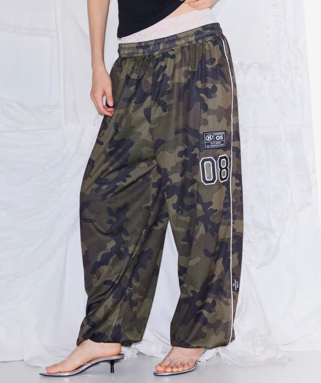 미스테리어스호텔 PATCH MESH PANTS [CAMO] 상품이미지1