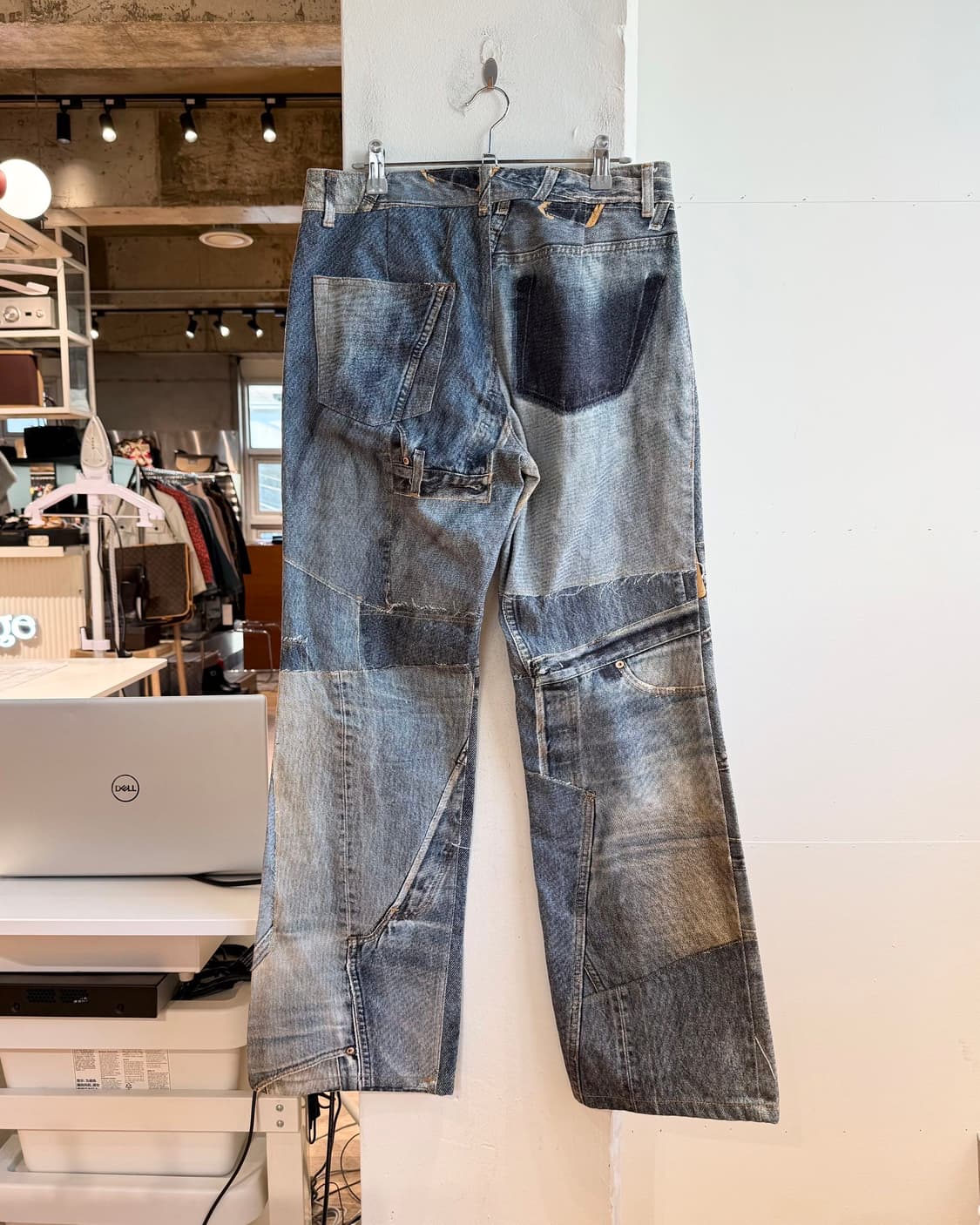 앤더슨벨 데님 빈티지 리워크 팬츠  상품이미지5