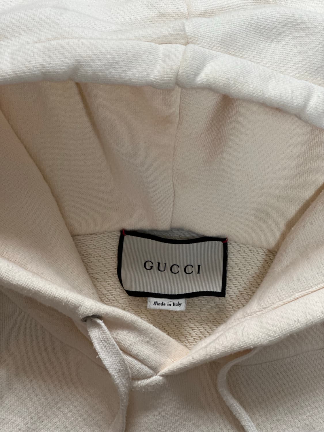 구찌 프린팅 아이보리 후드티 us S kr L 상품이미지6