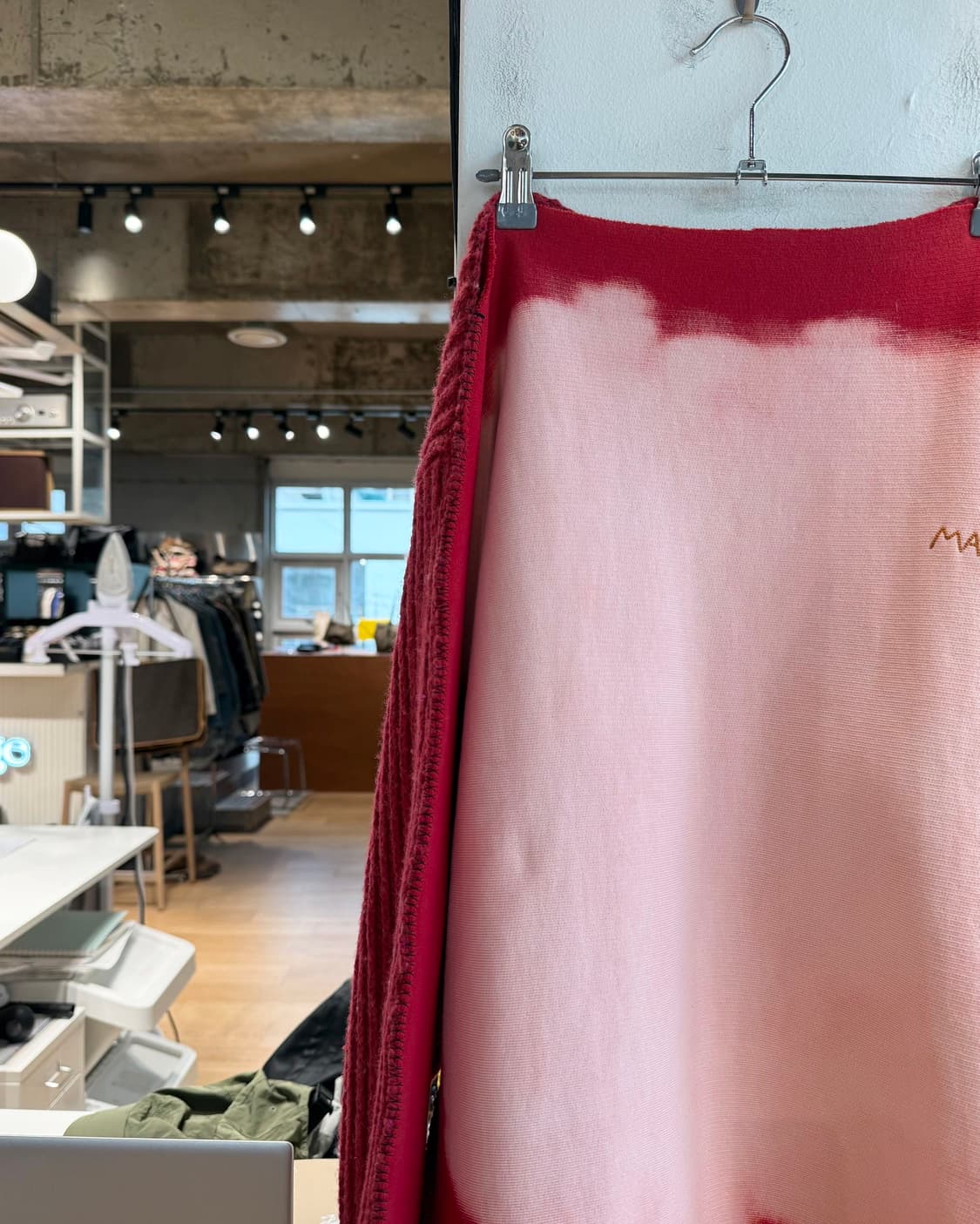 마르니 레드 보트넥 더블다이드 코로션 니트 스웻셔츠 상품이미지4