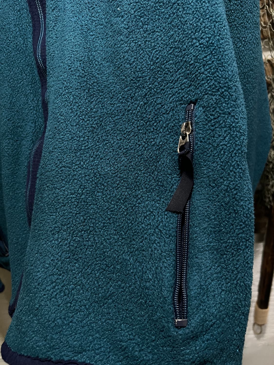 [M]90's 파타고니아 Made in USA 블루그린 플리스 자켓 상품이미지4