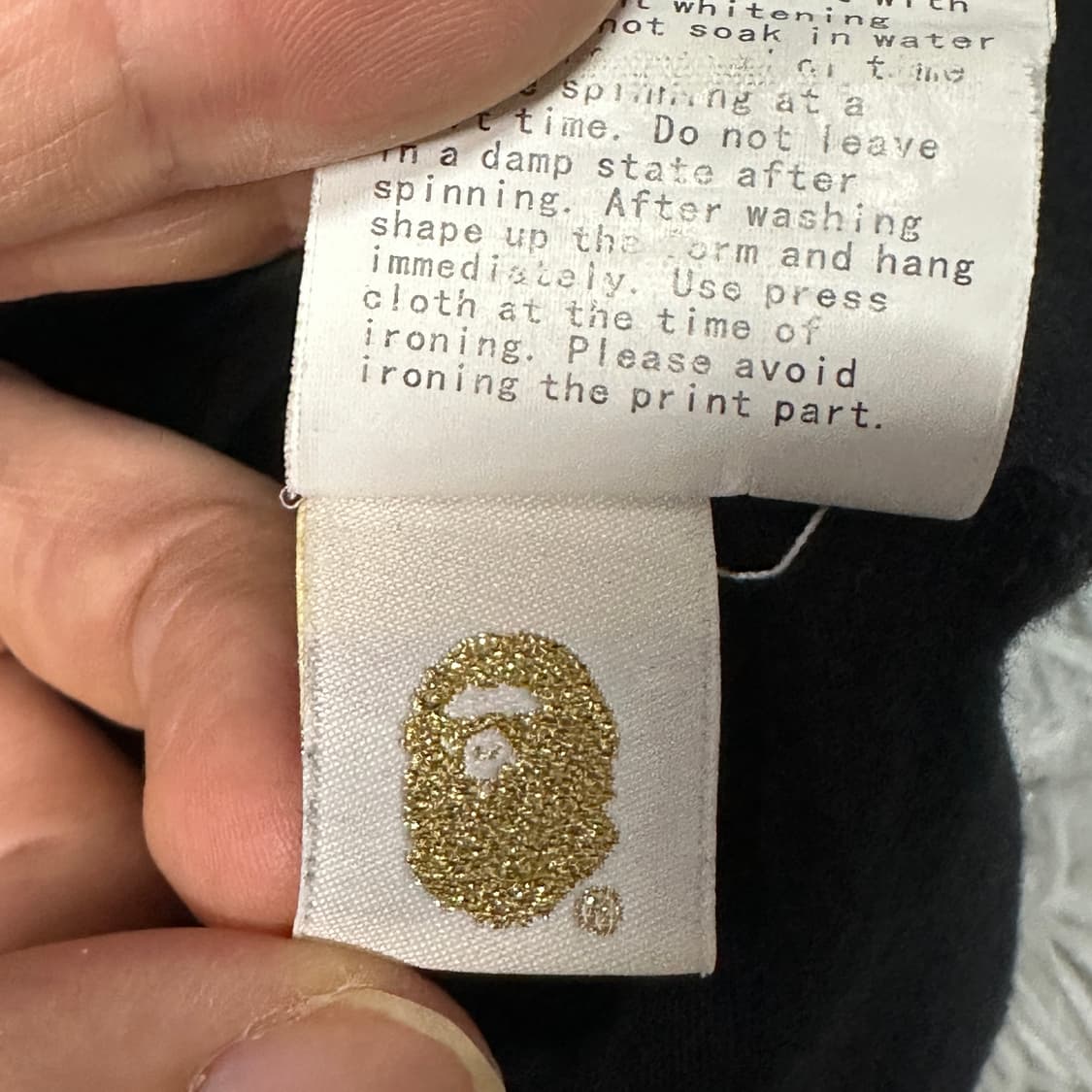 베이프 언디핏 17ss 콜라보 반팔 XL  상품이미지7