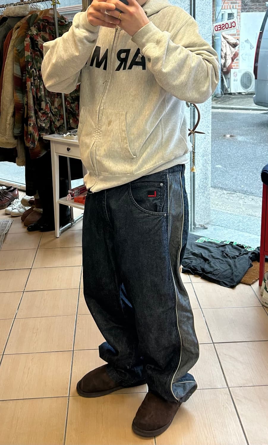 90‘s FUBU 후부 와이드진 36in 상품이미지8