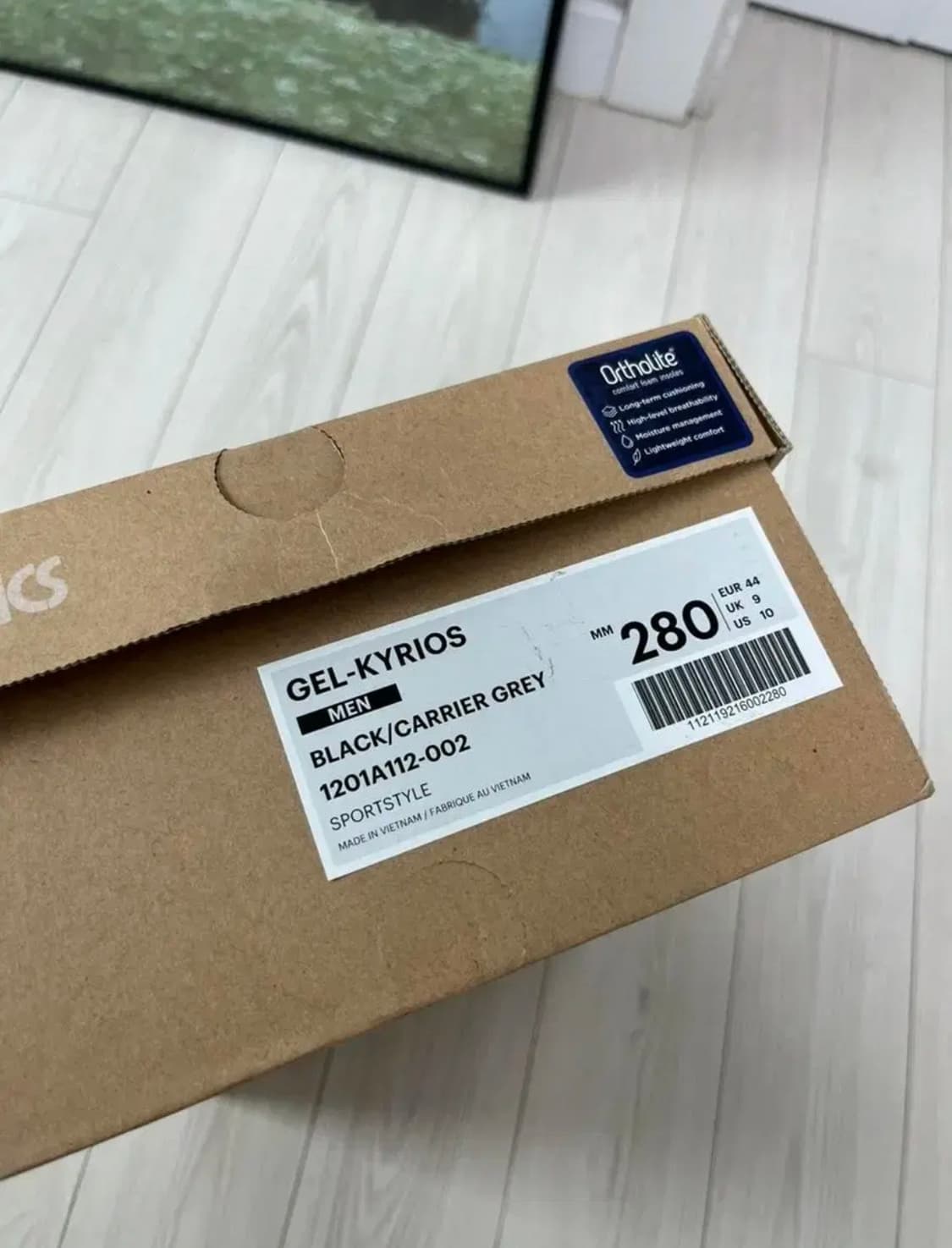 아식스 젤키리오스 블랙캐리어그레이 280 상품이미지5