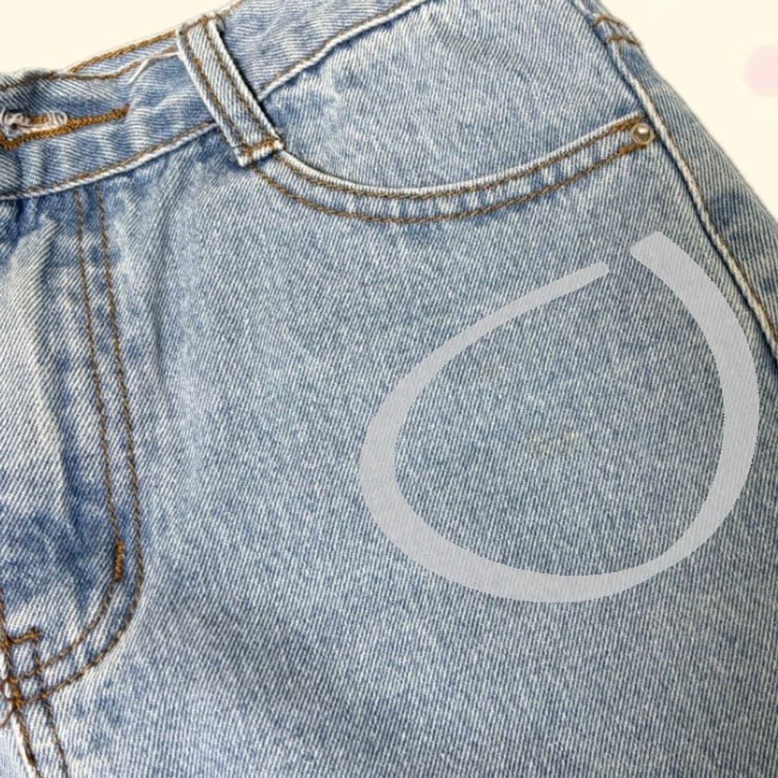 연청 데님 미니스커트 상품이미지3