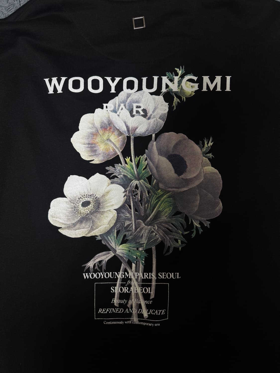 우영미 23FW 플라워 후드티 52사티즈 상품이미지1