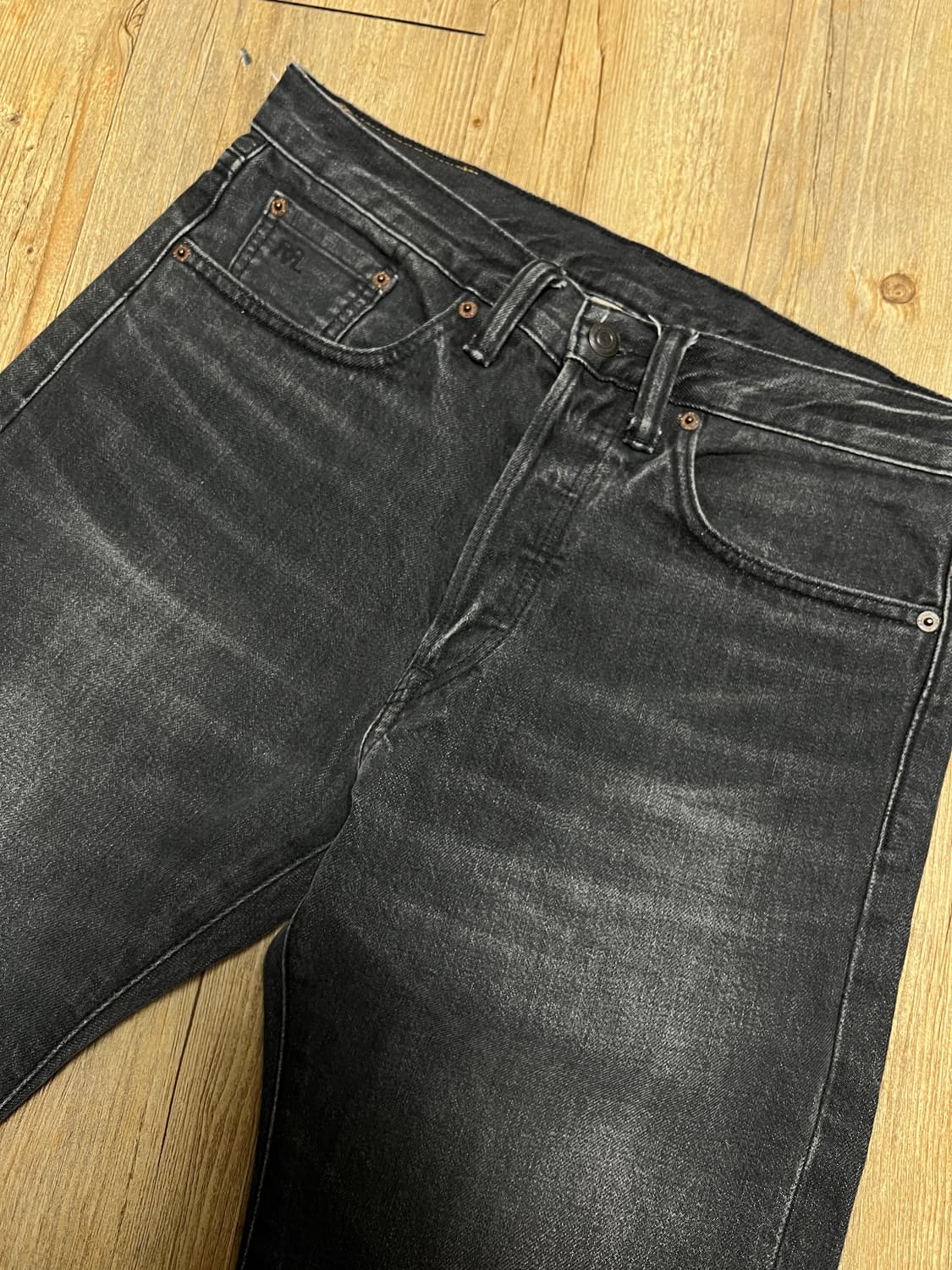 택포28) RRL 더블알엘 스트레이트 핏 진 더스티 블랙 29x30 상품이미지2