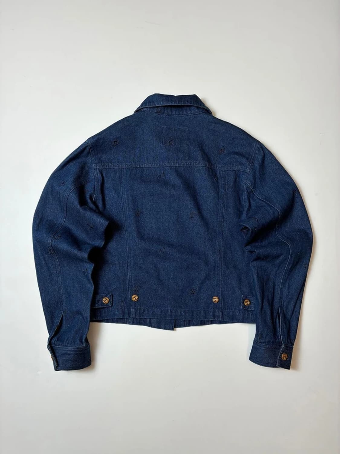 Pyumosso 00's 재팬 자수 디테일 데님 트러커 자켓 PN8548 상품이미지5