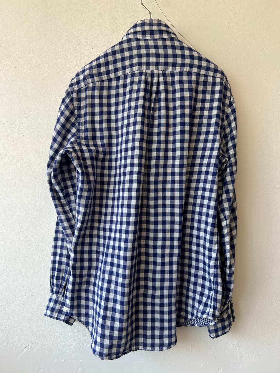 폴로랄프로렌 남성 네이비체크 코튼긴팔셔츠 상품이미지3