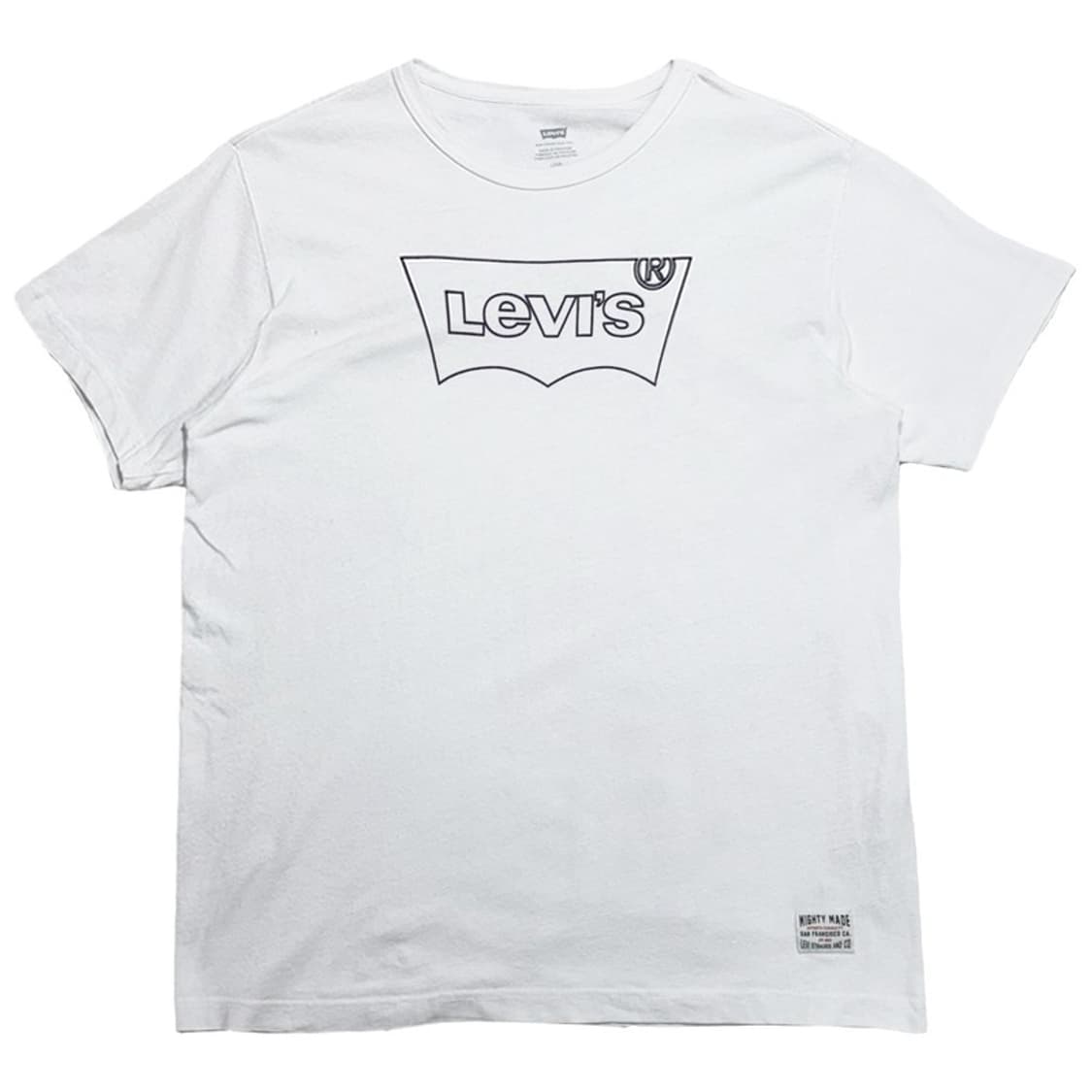 LEVI'S 그래픽 로고 반팔티 화이트 L 상품이미지1