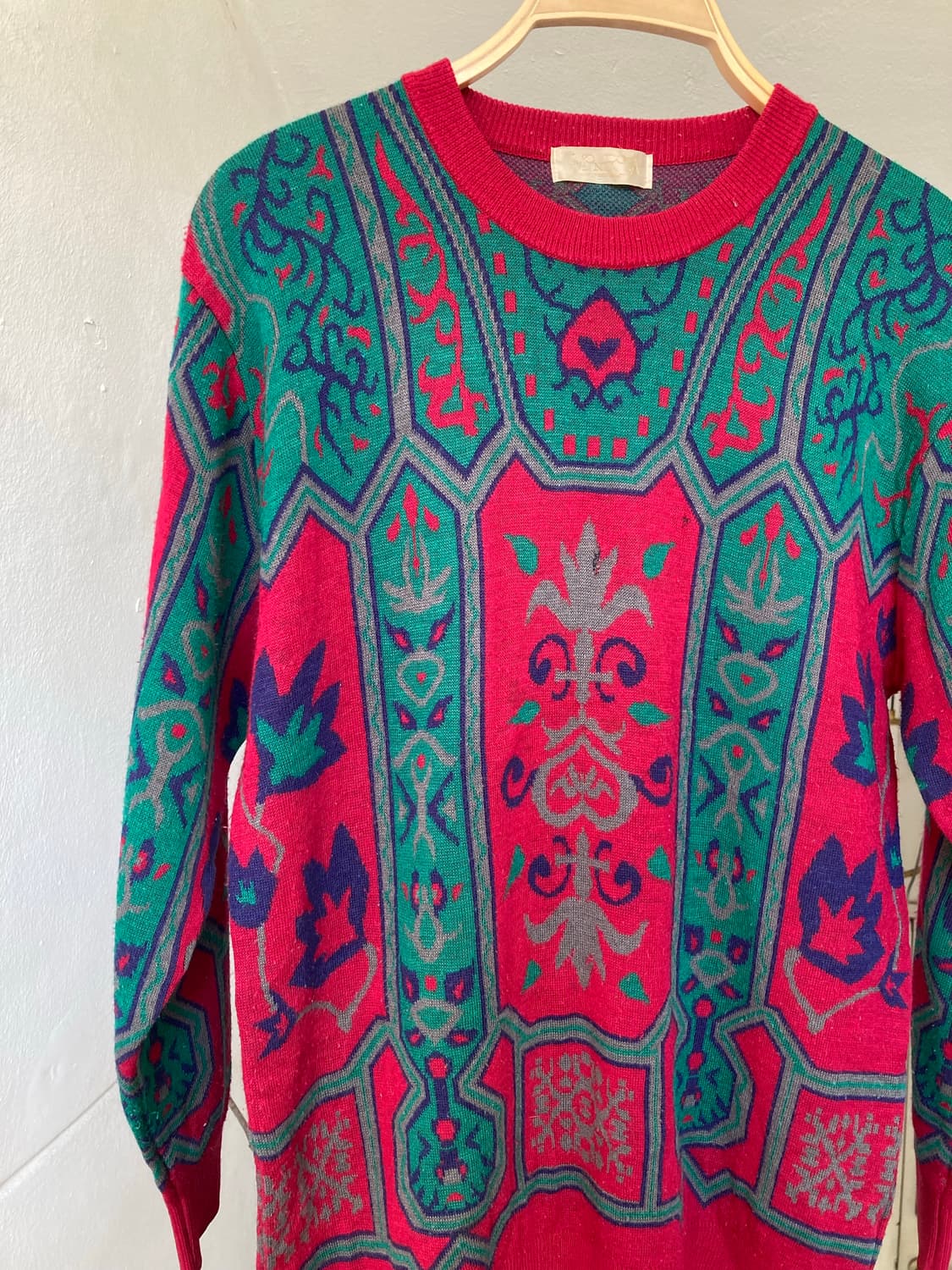 빈티지 그래픽 니트 상품이미지2