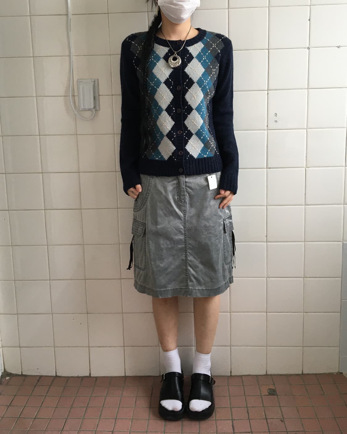 Silver mood cago skirt 상품이미지4