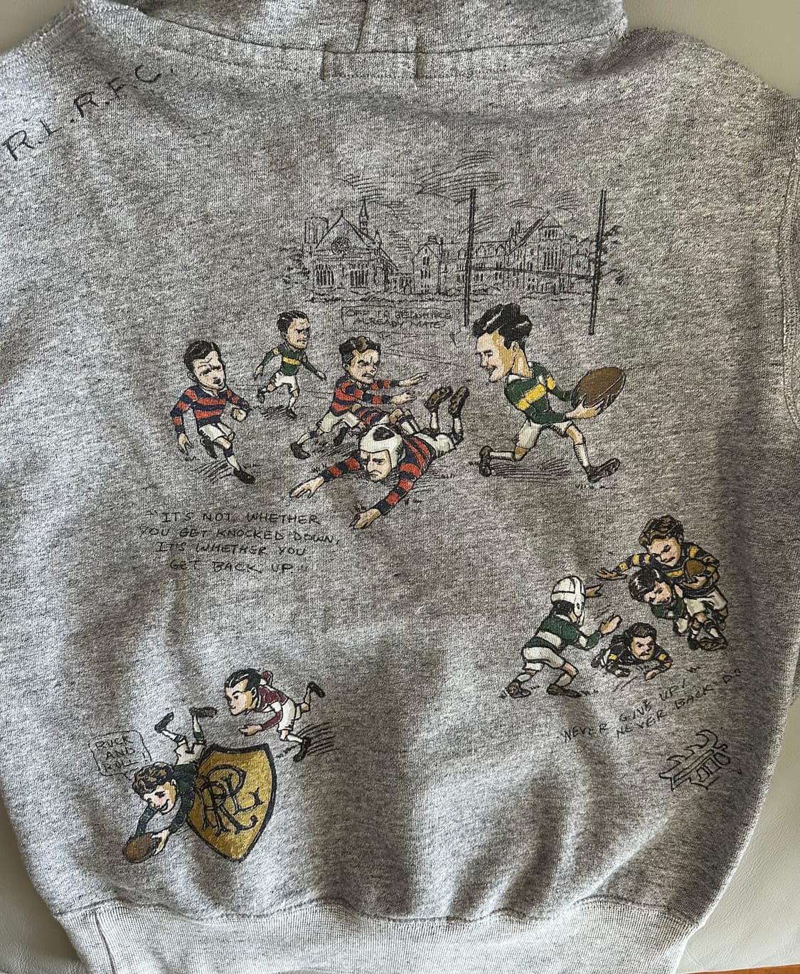 폴로 랄프로렌 럭비 그래픽 후드티 S 상품이미지4