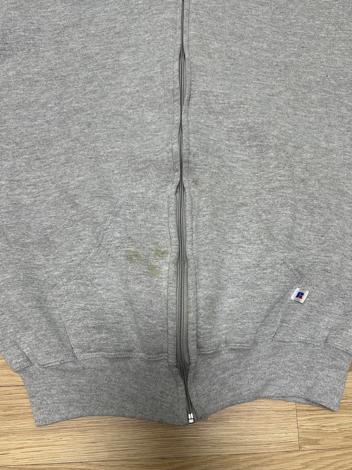 90s 빈티지 러셀 후드집업 그레이 L USA 상품이미지6
