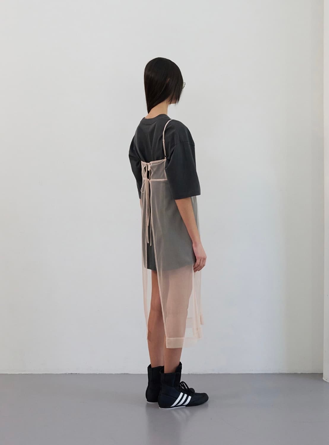 LCDC Mesh Dress - beige 상품이미지4