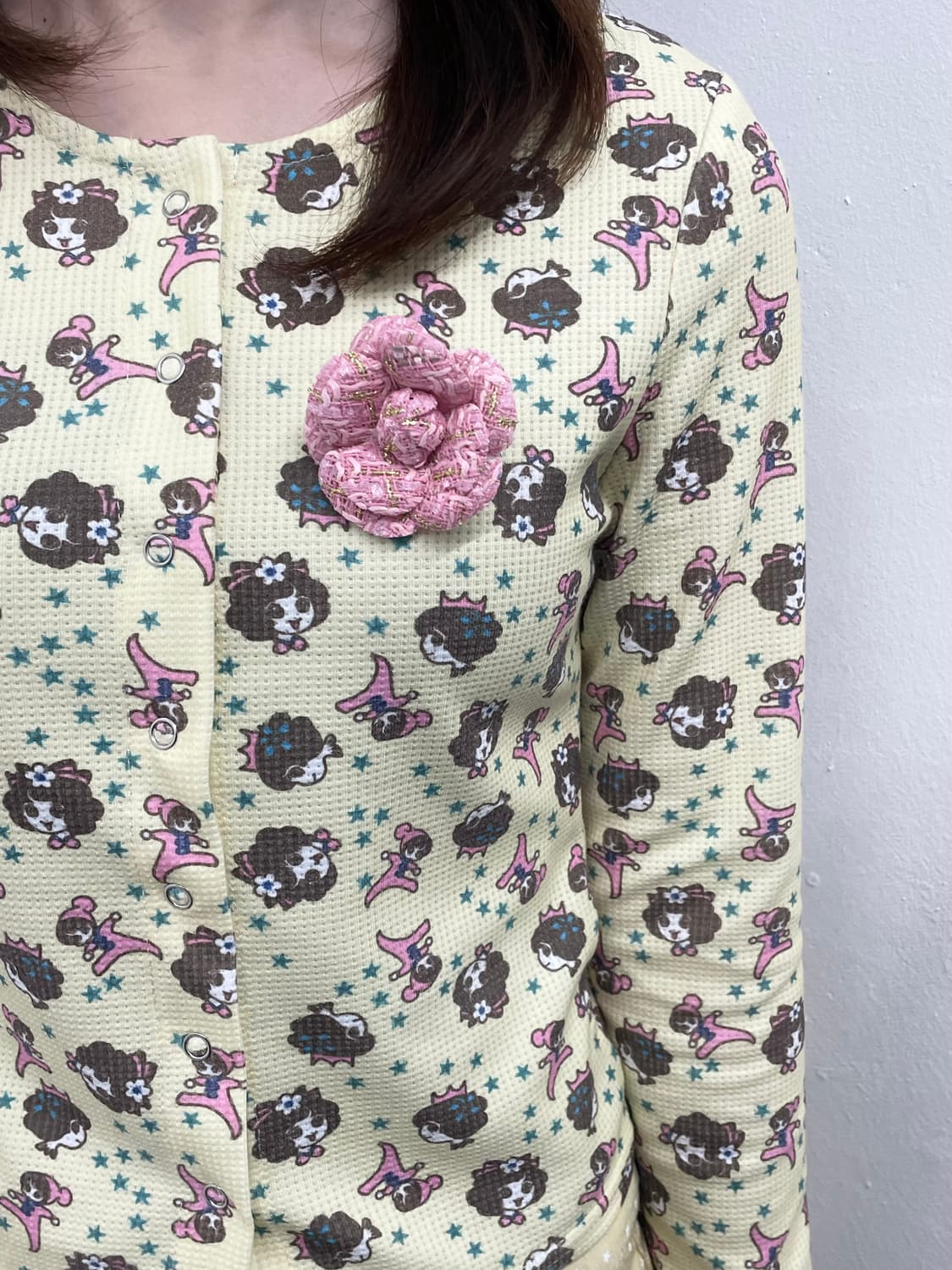 키치 패턴 코사지 탑🍋 상품이미지3