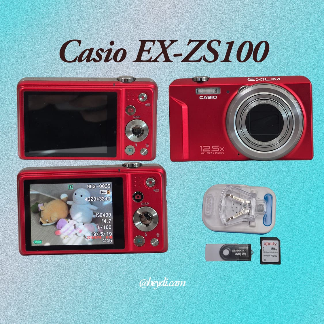 소장디카) 카시오 EX-ZS100 레드 (Casio EX-ZS100) 상품이미지2
