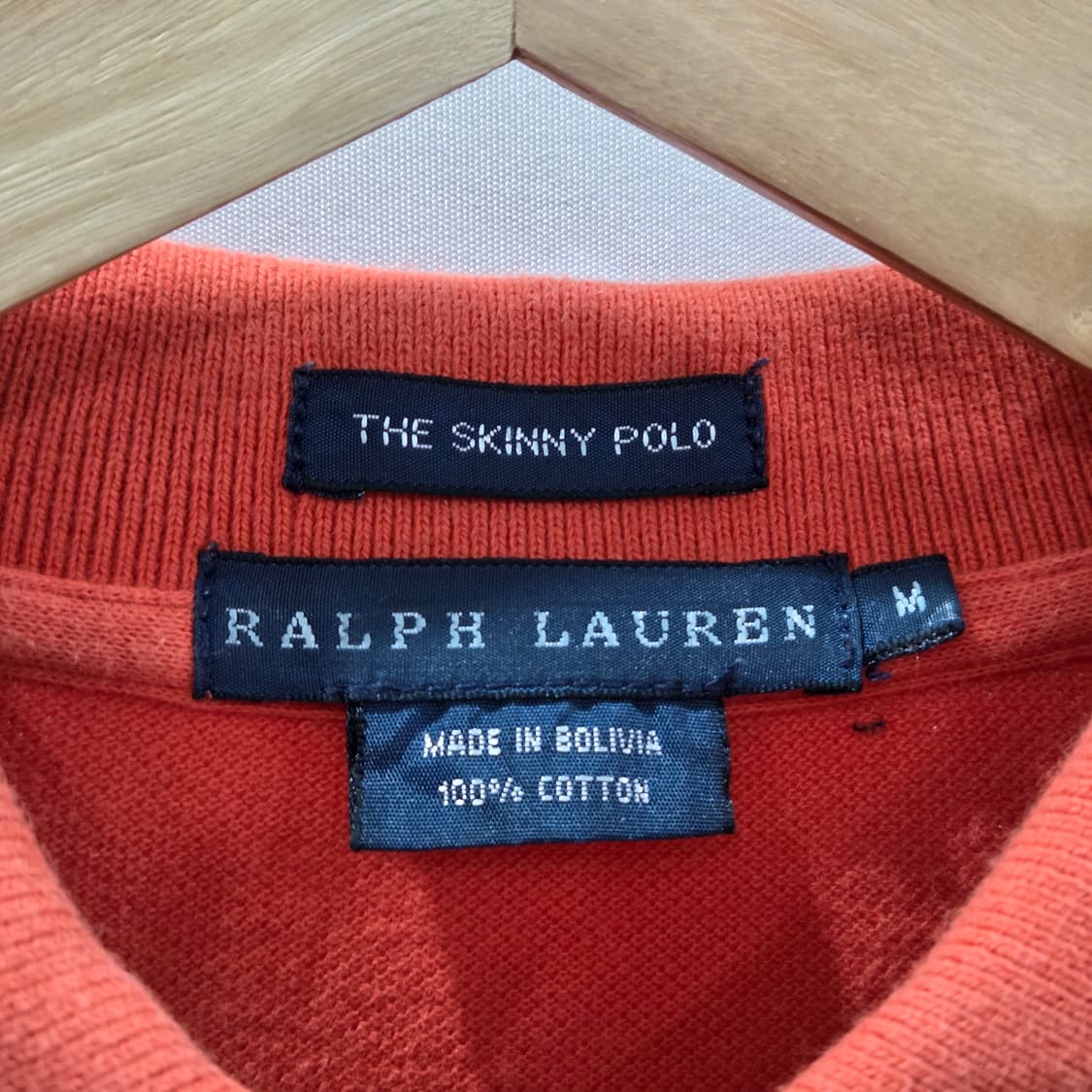 폴로랄프로렌 우먼 피케 카라 롱슬리브 오렌지 M 상품이미지3