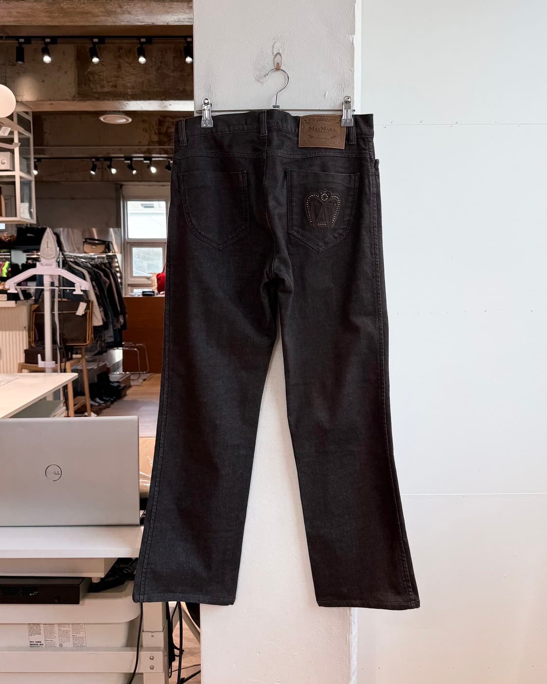 막스마라 위캔드 브라운 데님 부츠컷 팬츠  상품이미지5