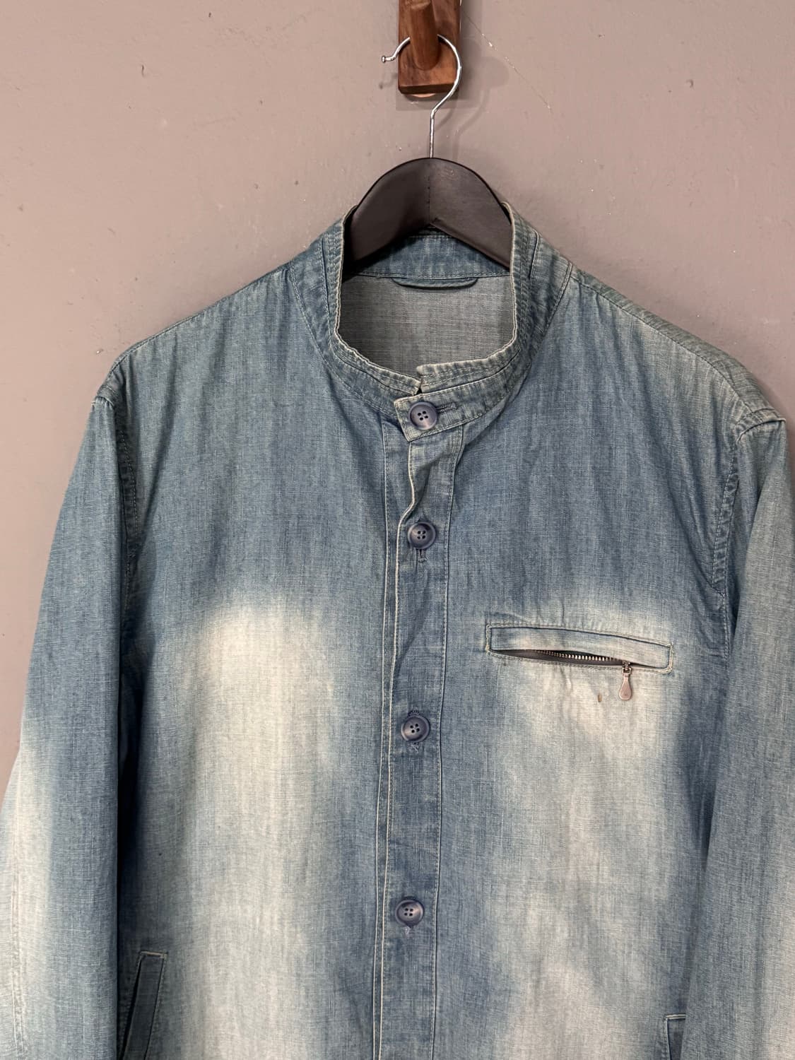 Barassi 바라시 워싱 스탠드카라 데님자켓 상품이미지2