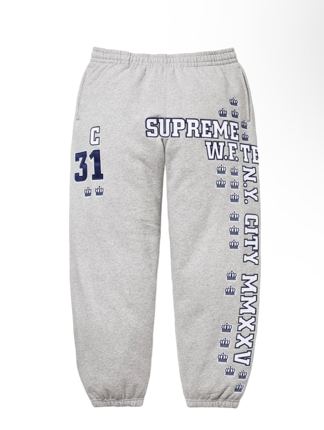 슈프림 리그 챔스 스웨트팬츠 헤더 그레이 - 25FW  상품이미지1