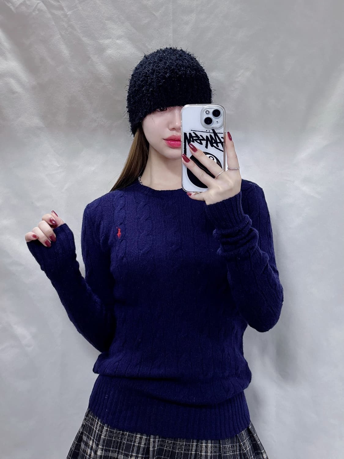 폴로 랄프로렌 울•케시미어 딱붙핏 꽈배기 니트  상품이미지2