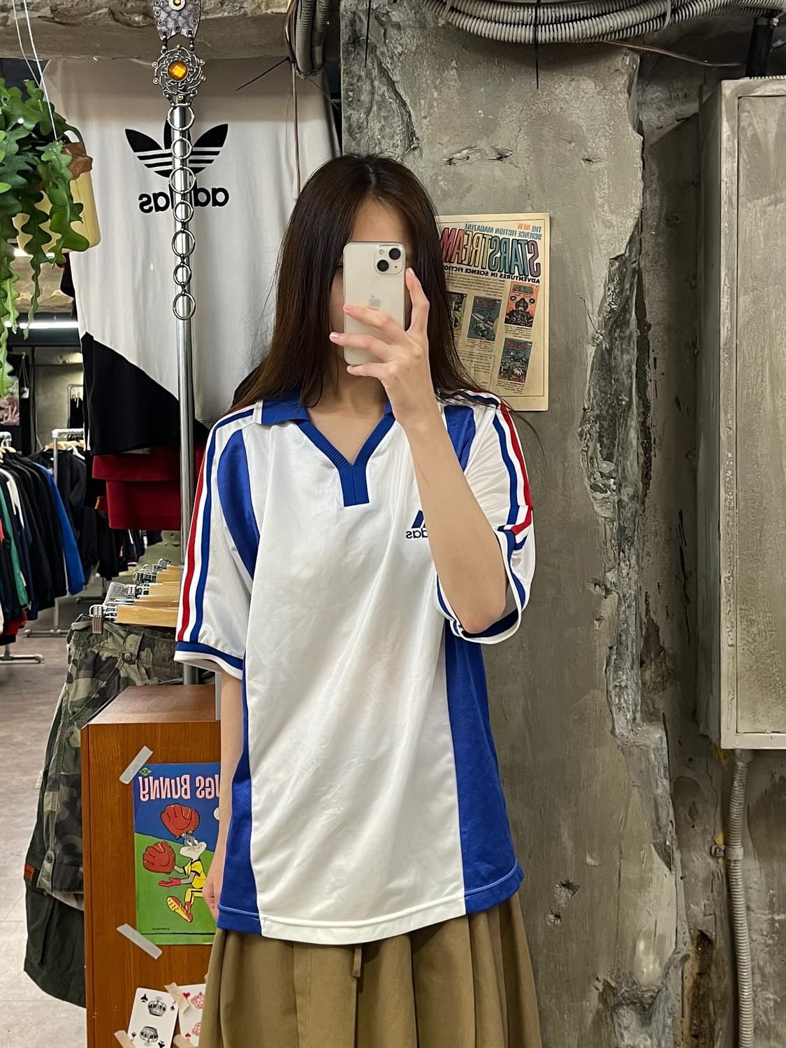 아디다스 90s 카라 축구 져지 화이트  #csz630 상품이미지2