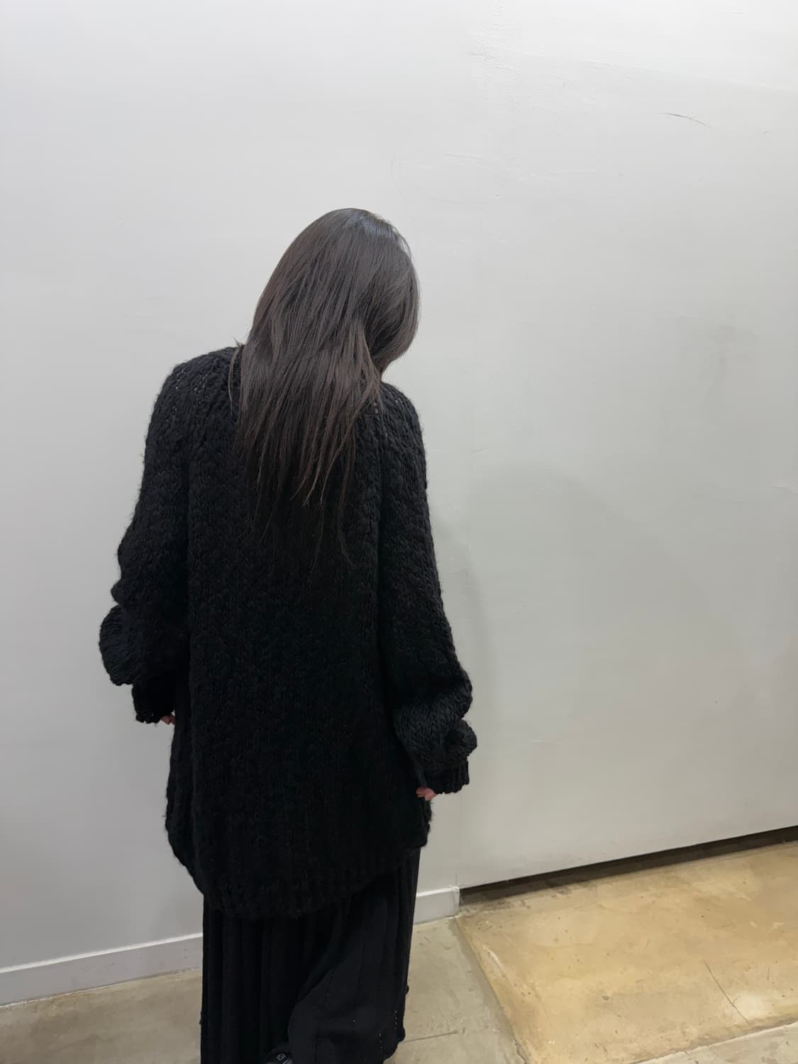 존 언더커버 오버핏 헤비울 가디건 상품이미지5