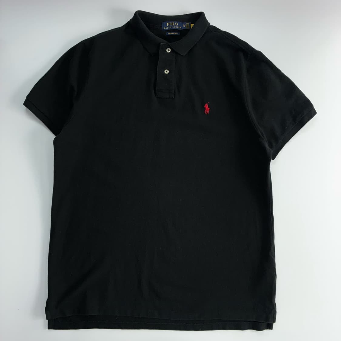 Polo  폴로 랄프로렌 신형자수 코튼 카라 블랙 반팔티셔츠 상품이미지1
