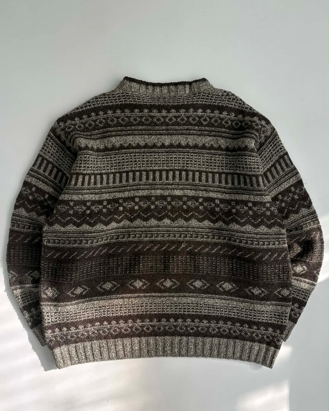 [L] 빈티지 울 패턴 니트 스웨터 madeinitaly 상품이미지2