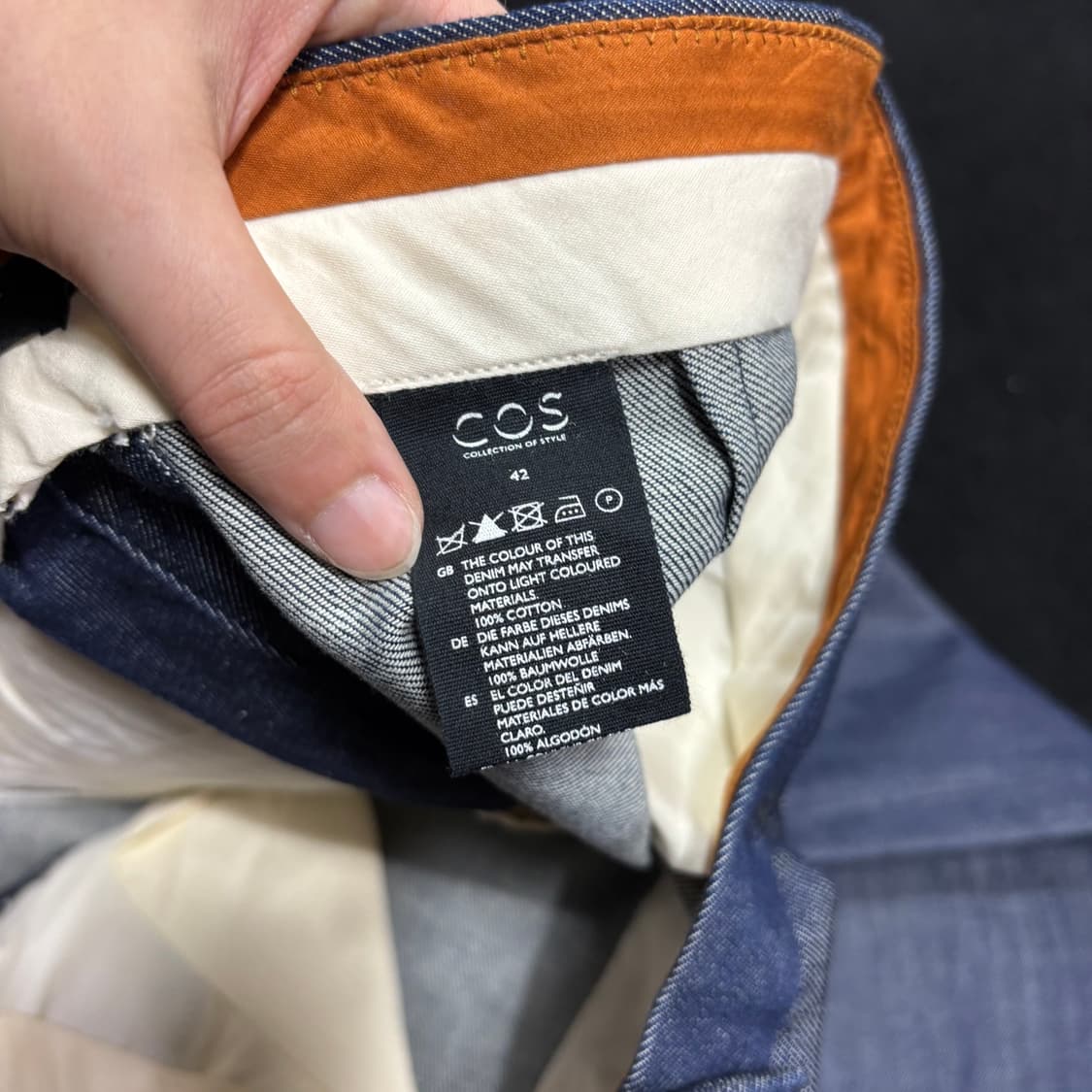 42 COS 코스 인디고 슬림핏 데님팬츠 상품이미지4