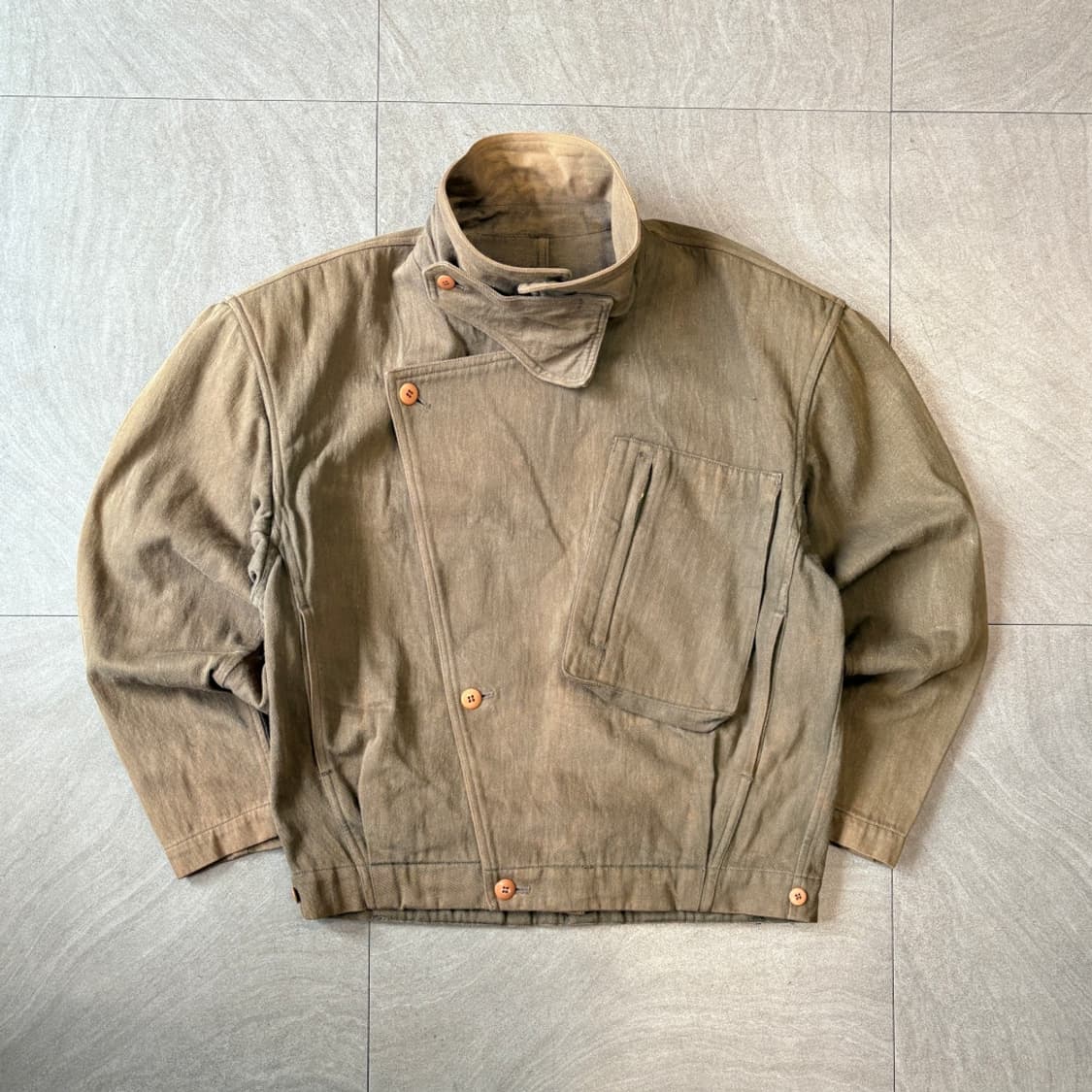 90s 90년대 생산 이세이미야케 트윌 코튼 자켓 상품이미지1