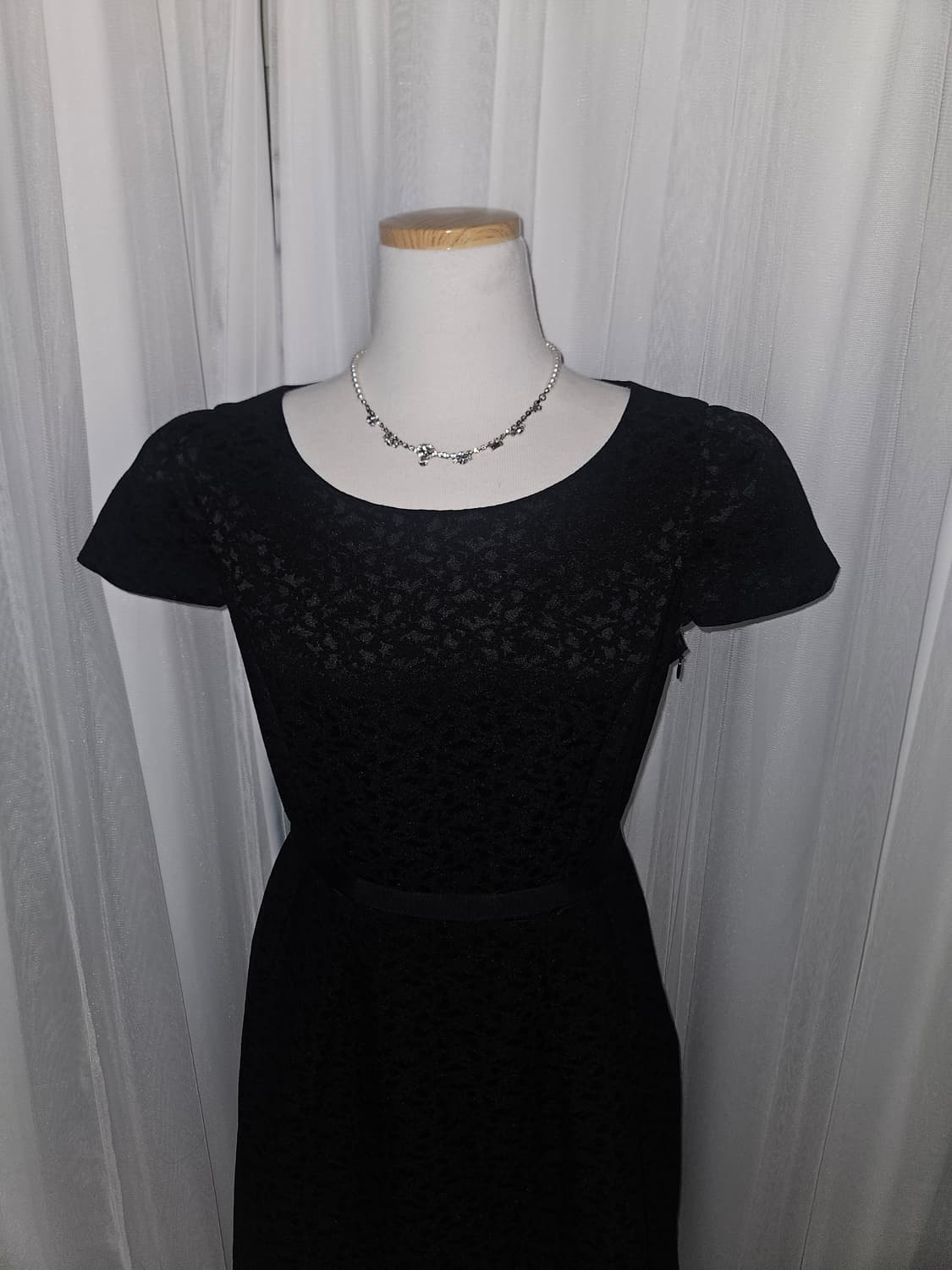 빈티지 다크 로걀🖤히메 자카드 블랙 드레스 상품이미지2