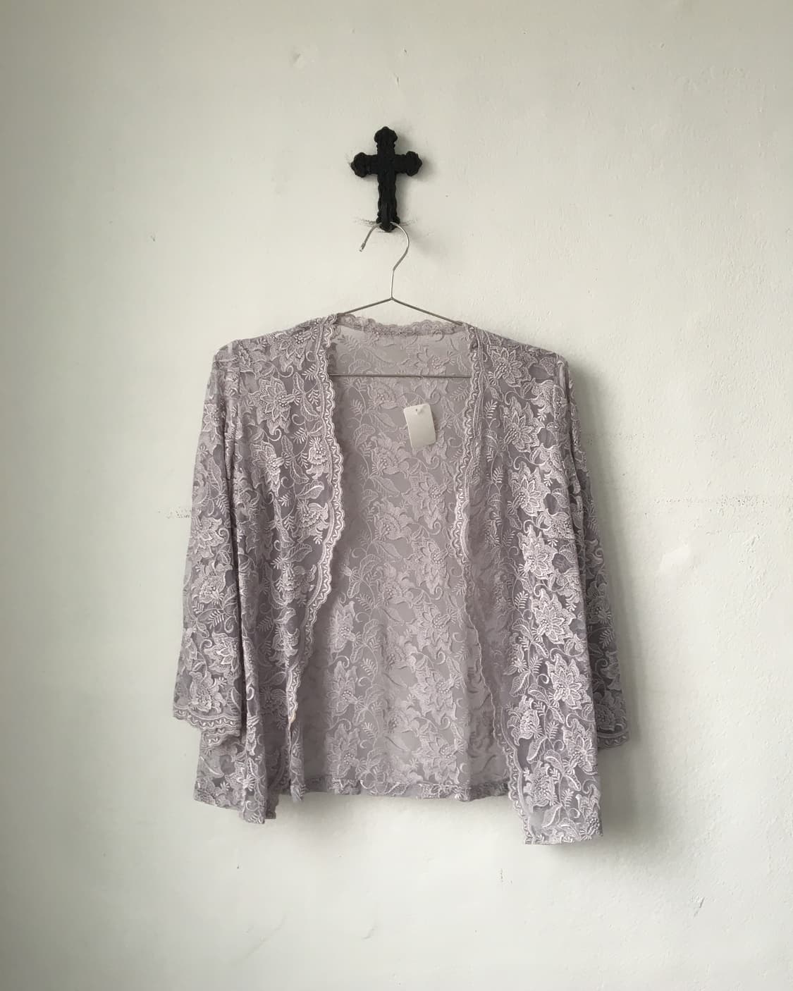 Lace see through open cardigan 상품이미지2