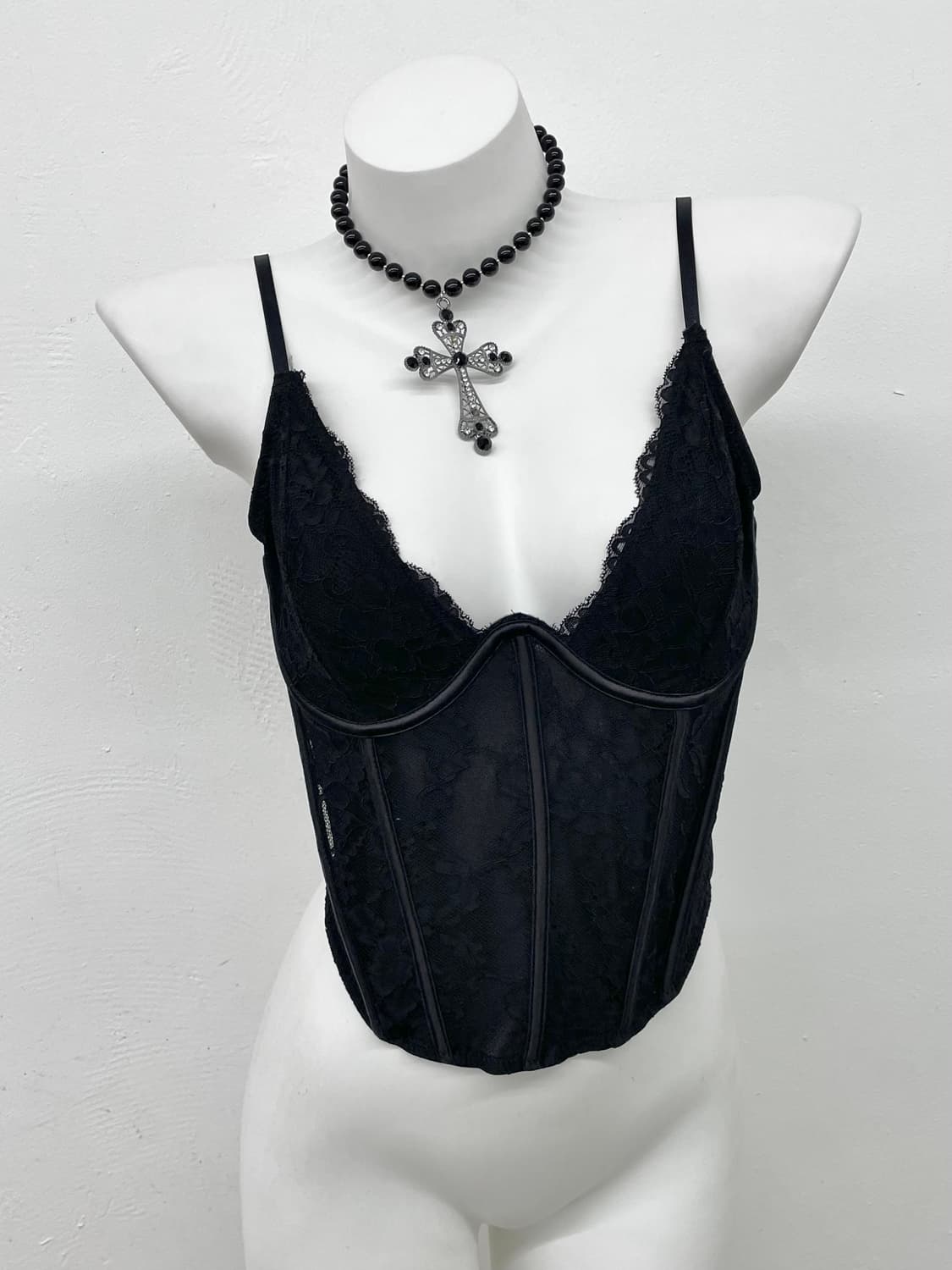 블랙페어리 레이스 코르셋 상품이미지1