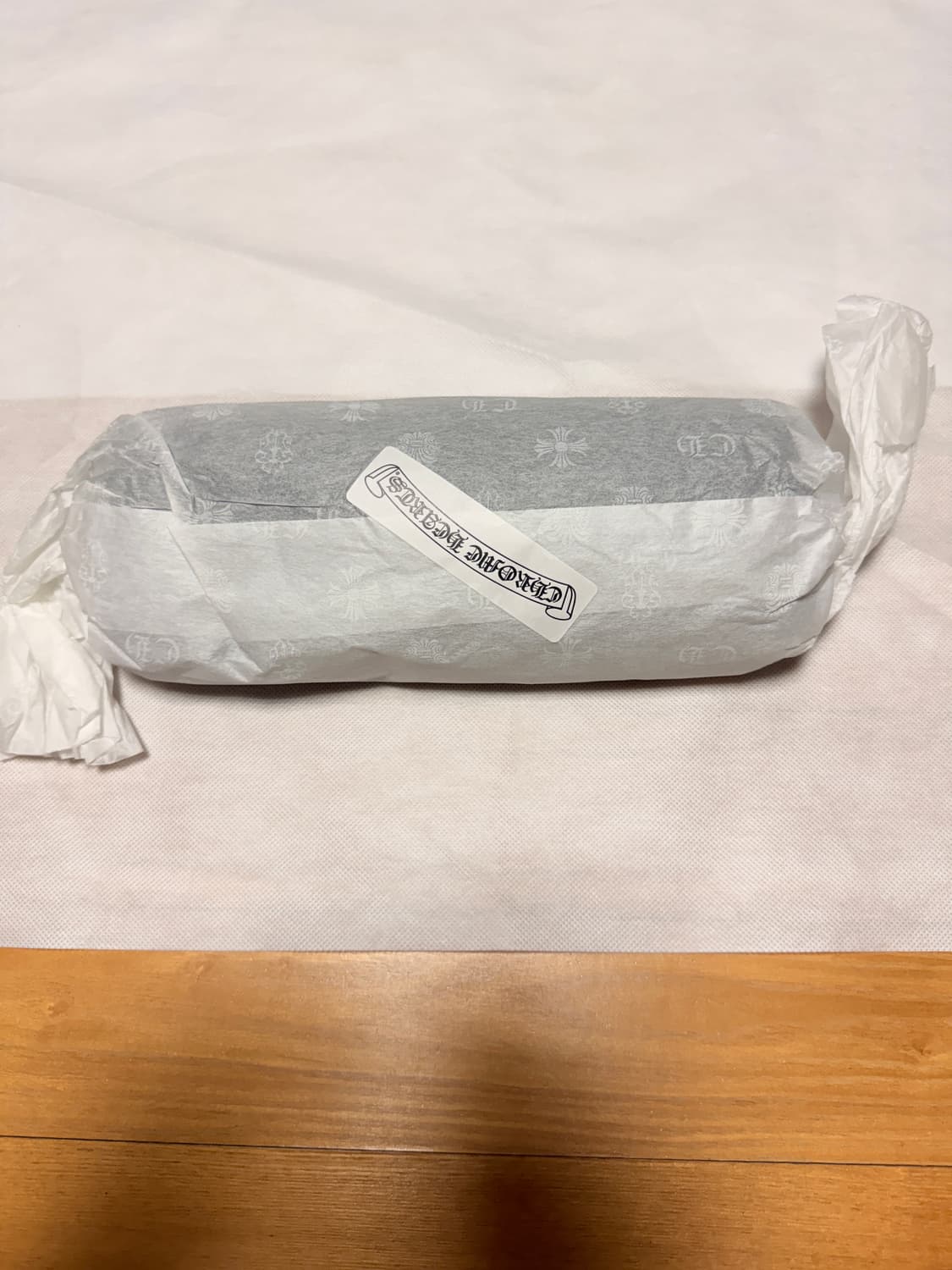 크롬하츠 스크롤라벨 로고 반팔 티셔츠 블랙 상품이미지2