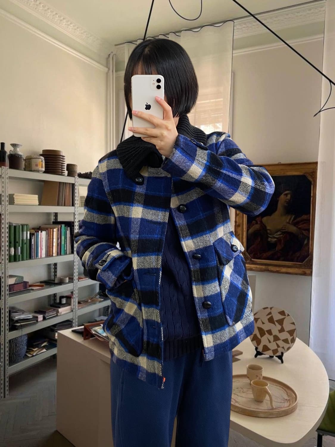 빔즈 체크 자켓 (Woman L) AA0980 상품이미지2