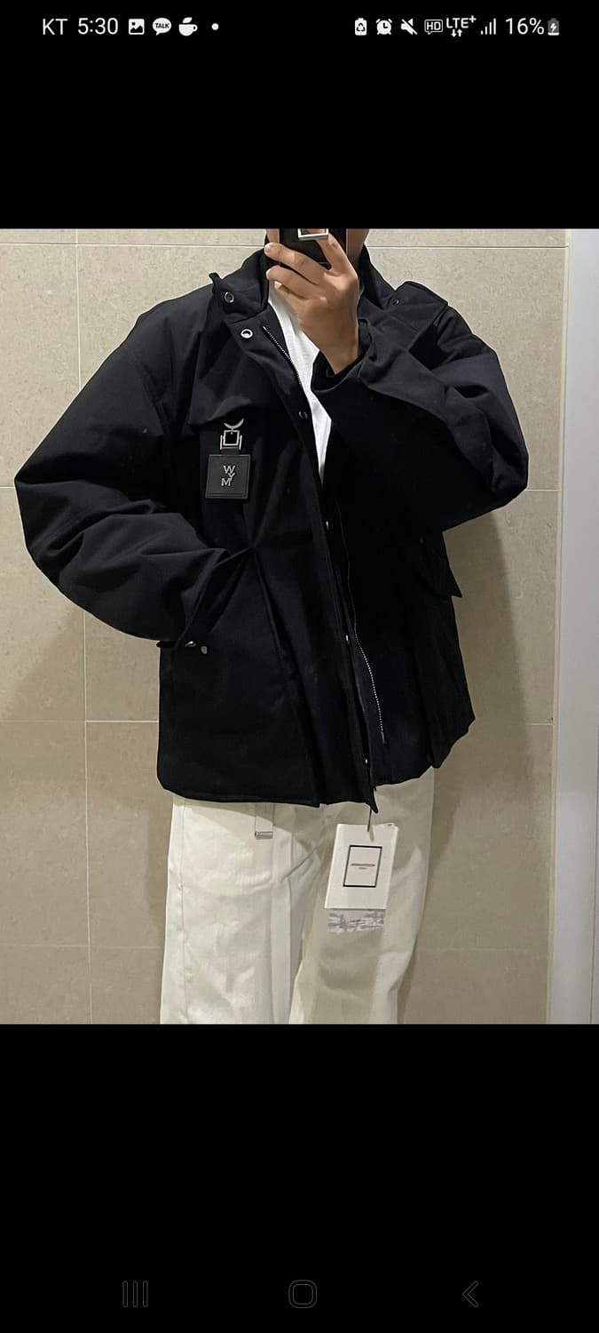 우영미 코듀라 패딩 48사이즈  상품이미지10