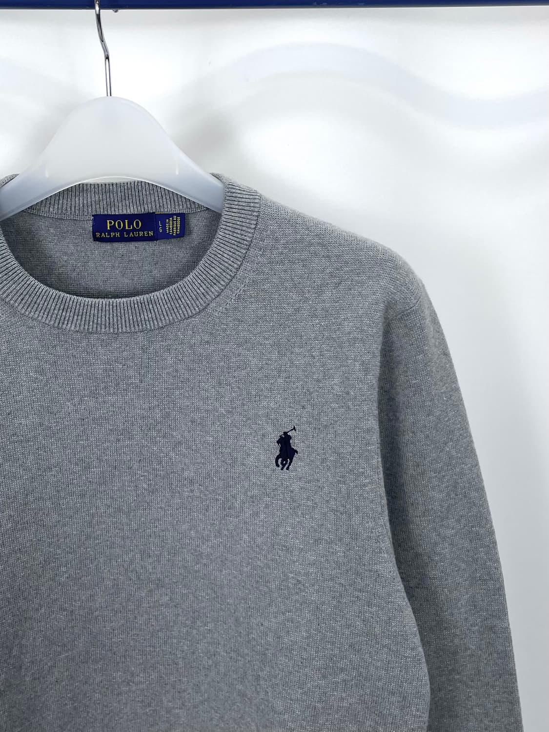  [L]폴로 여성 그레이 니트 맨투맨CK9775 상품이미지5