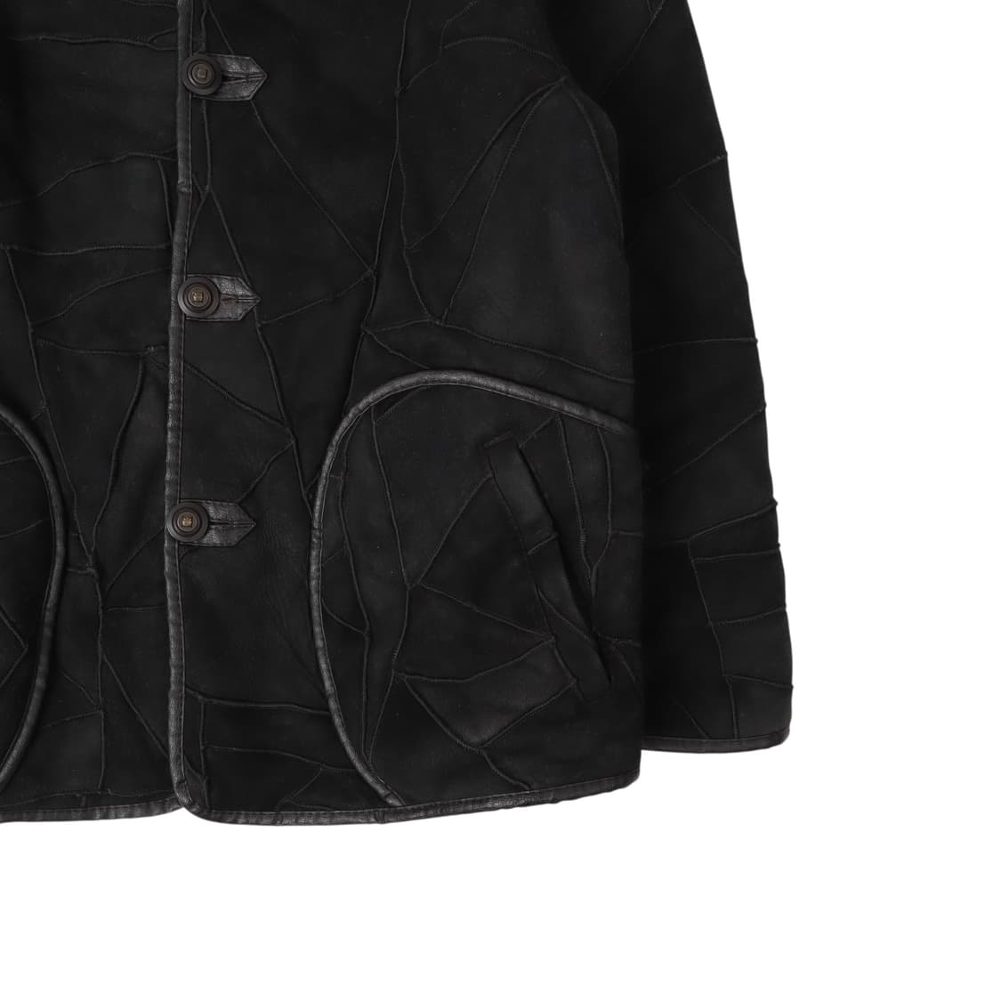 Vtg 빈티지 패치워크 램스킨 무스탕 상품이미지4