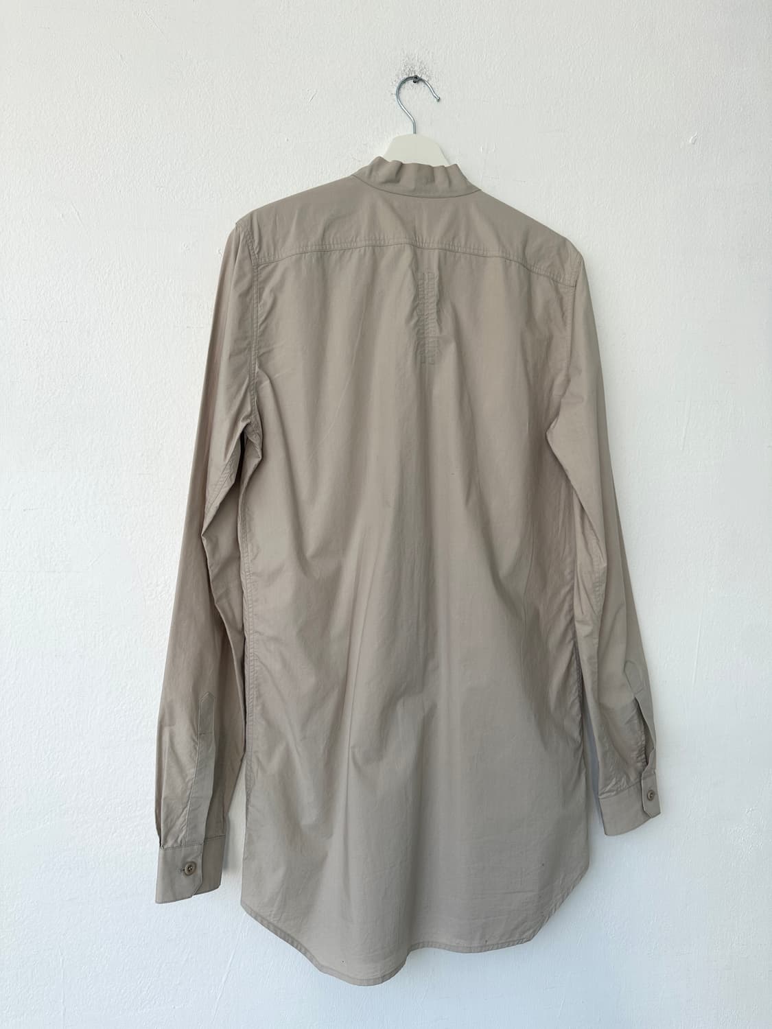 릭오웬스 FAUN 베이지 하이넥 셔츠 자켓 상품이미지7