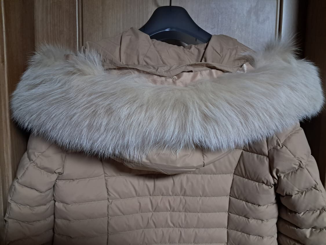 시슬리 폭스퍼 롱패딩 42 상품이미지5