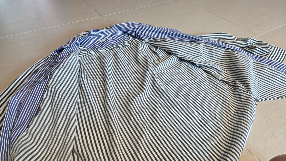 시스템 옴므 이중 스트라이프 셔츠 상품이미지4