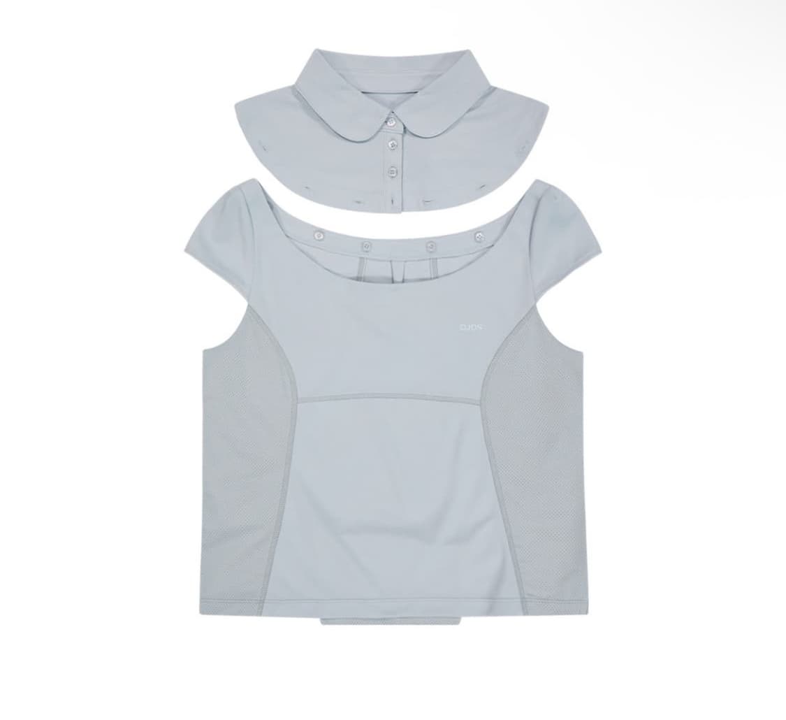 오호스 Detachable Collar T-shirt 그레이 상품이미지3