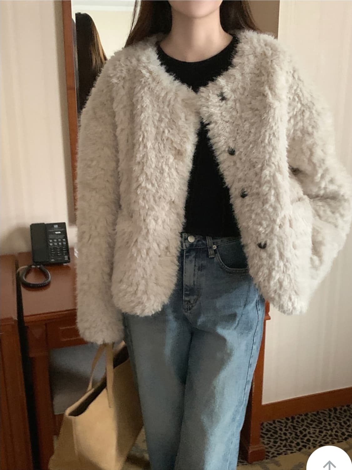 메리어라운드 퍼자켓 상품이미지1